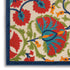 Red and Multicolor Indoor Outdoor Runner Rug